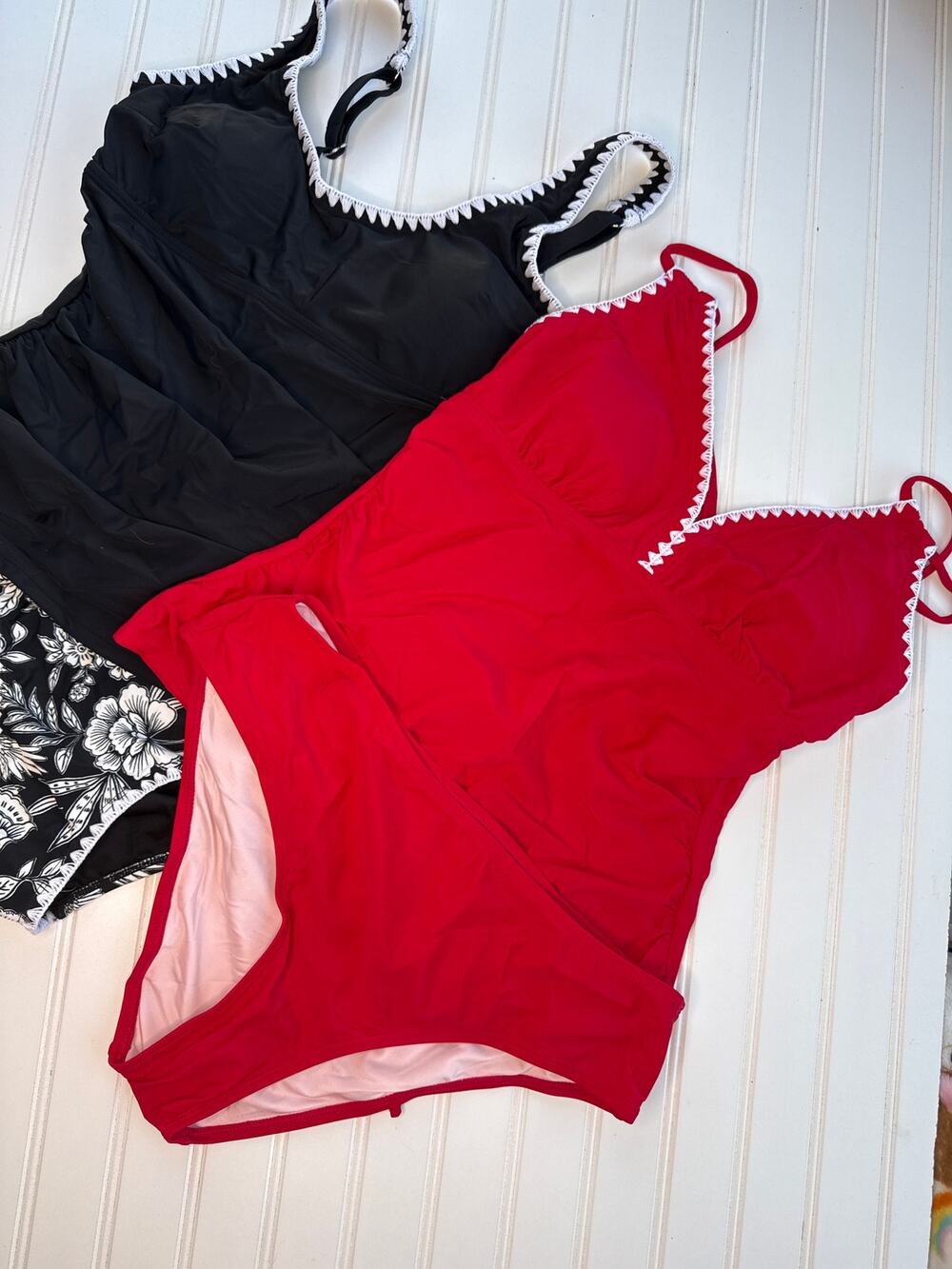 NWT Cupshe Lot of 2 Tankinis & Bottom Swim Beach Surf Paddle Summer Bundle Sz L
